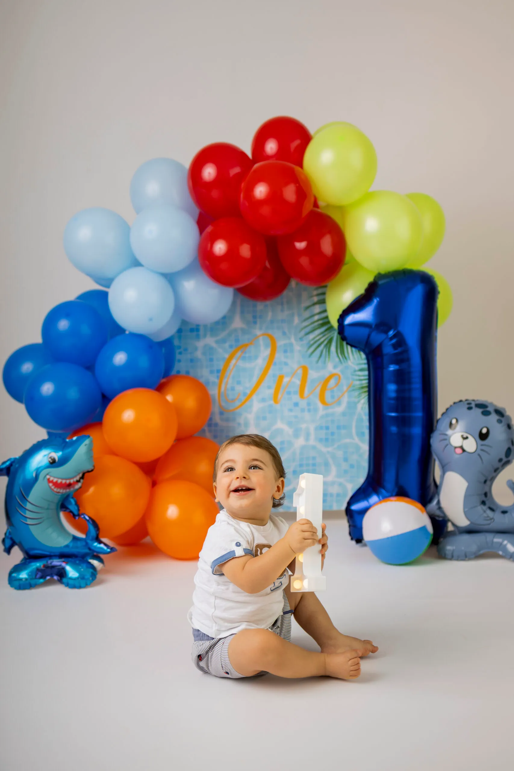 Servizio fotografico smash cake per il primo compleanno a Roma, Arianna De Rossi