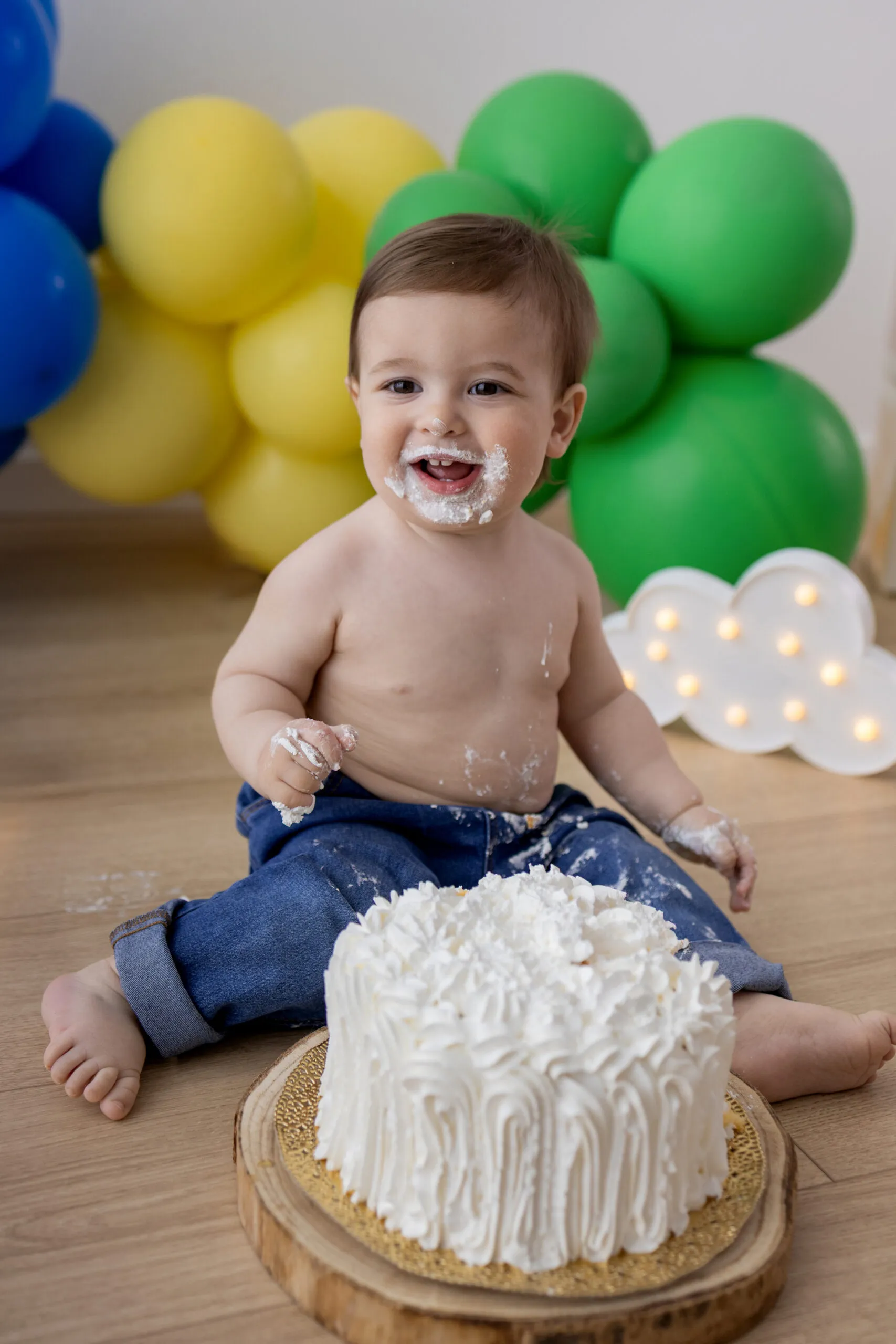 Servizio fotografico smash cake per il primo compleanno a Roma, Arianna De Rossi