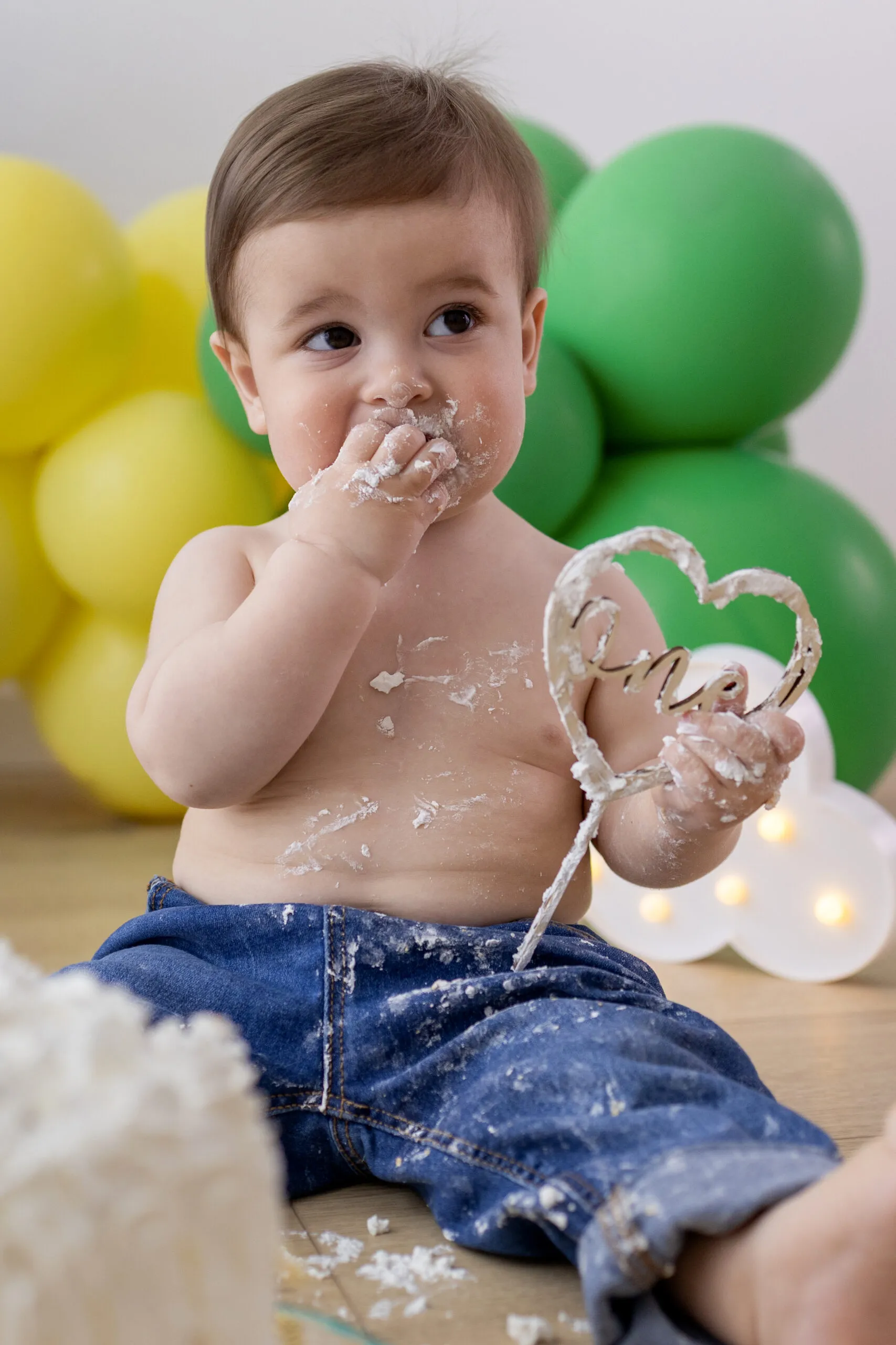 Servizio fotografico smash cake per il primo compleanno a Roma, Arianna De Rossi