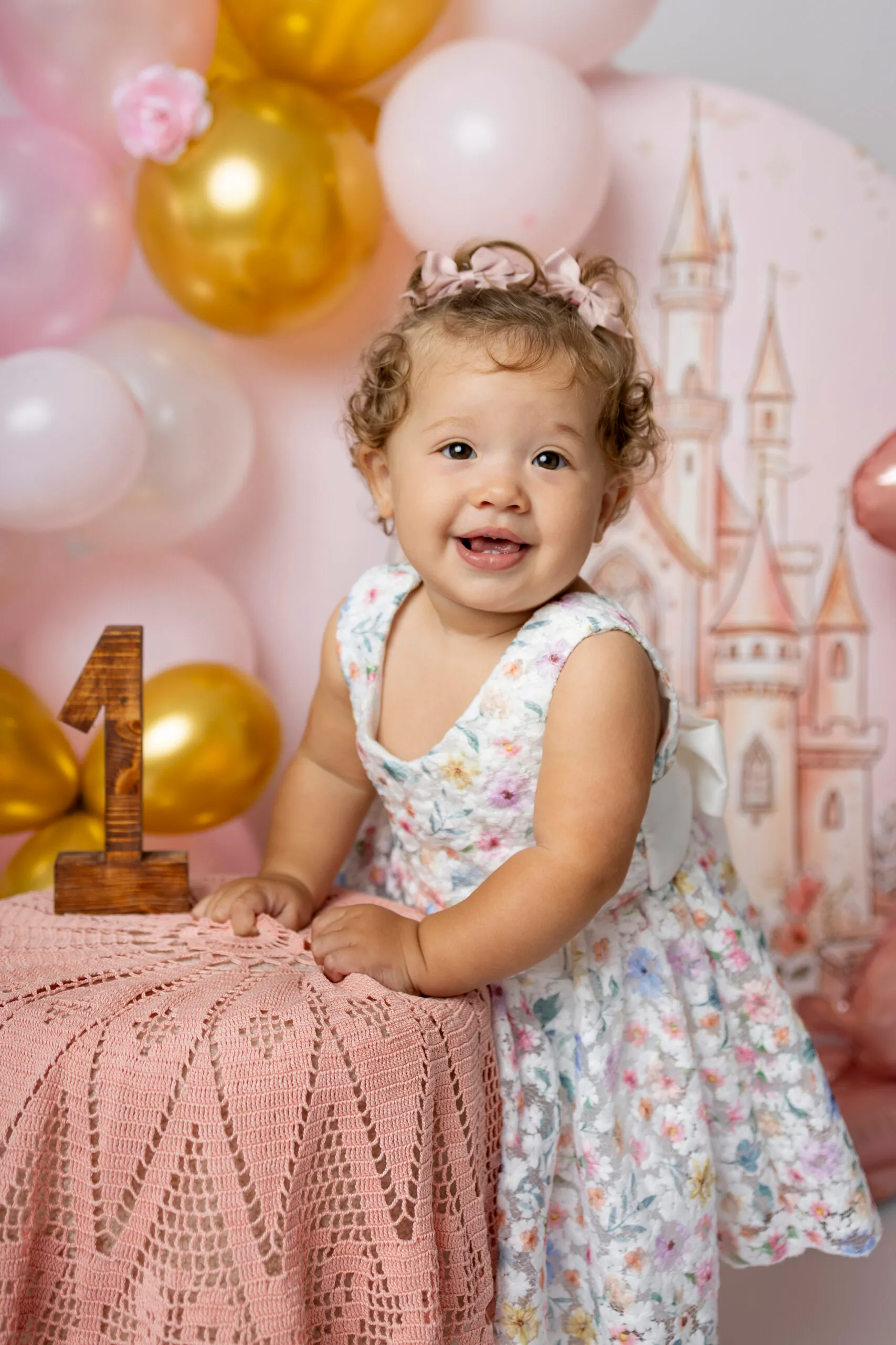 Servizio fotografico smash cake per il primo compleanno a Roma, Arianna De Rossi