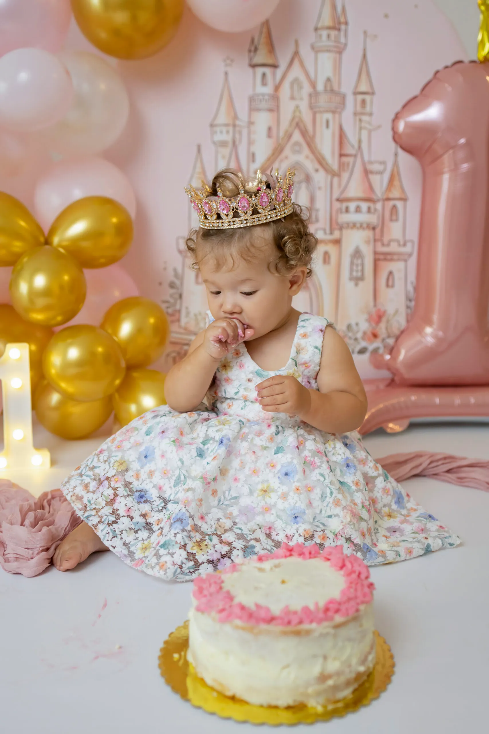 Servizio fotografico smash cake per il primo compleanno a Roma, Arianna De Rossi