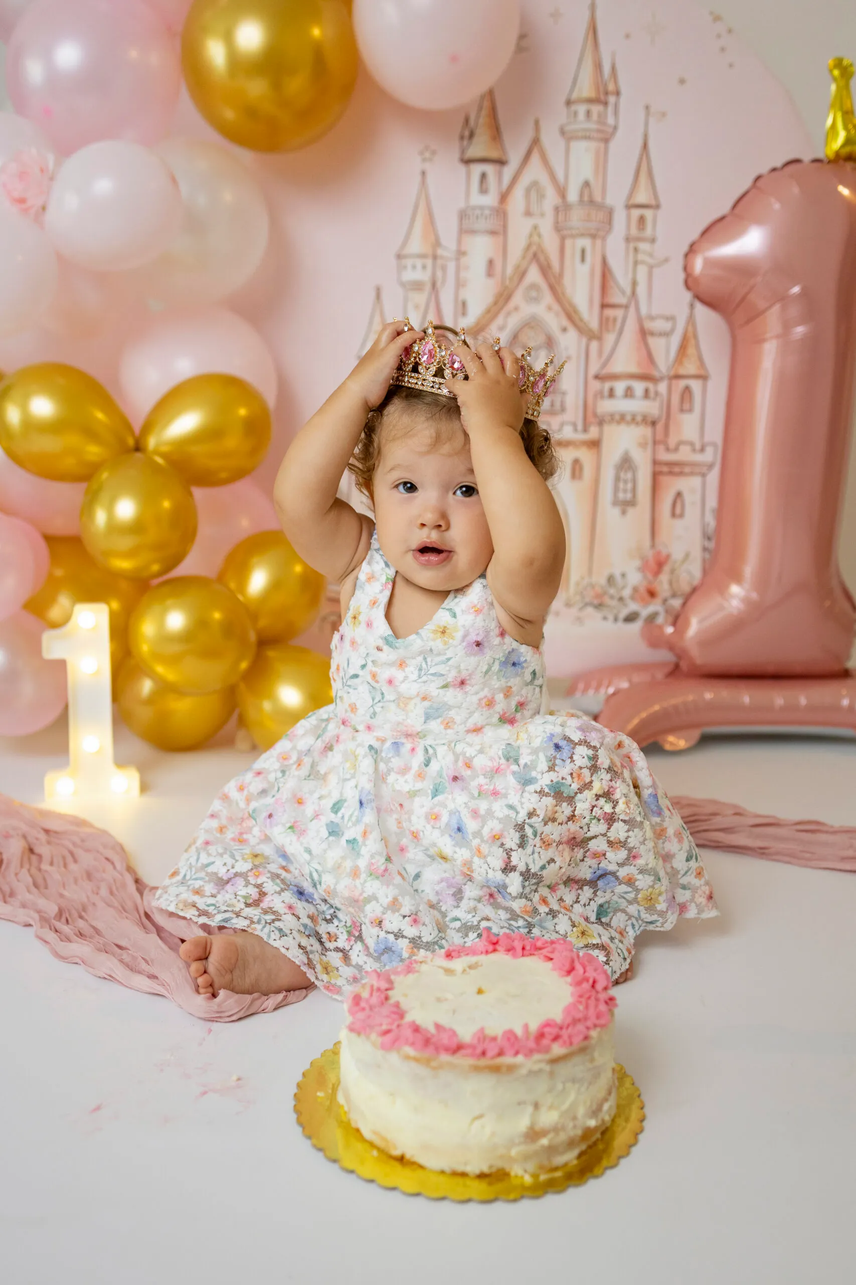 Servizio fotografico smash cake per il primo compleanno a Roma, Arianna De Rossi