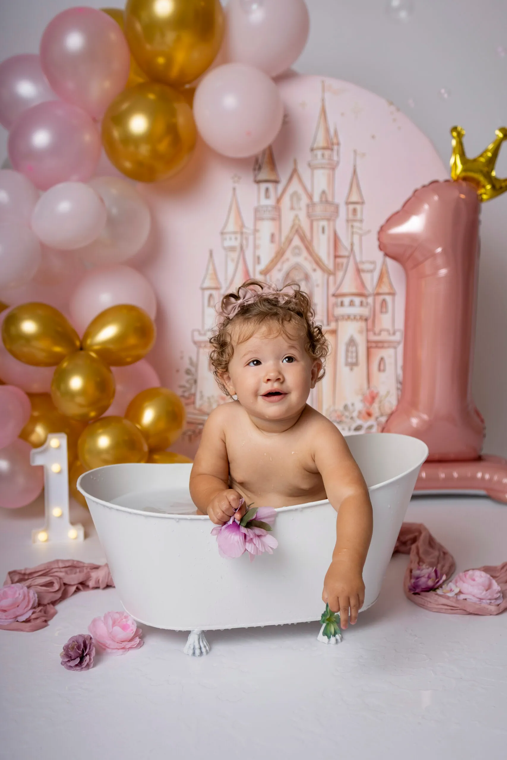 Servizio fotografico smash cake per il primo compleanno a Roma, Arianna De Rossi