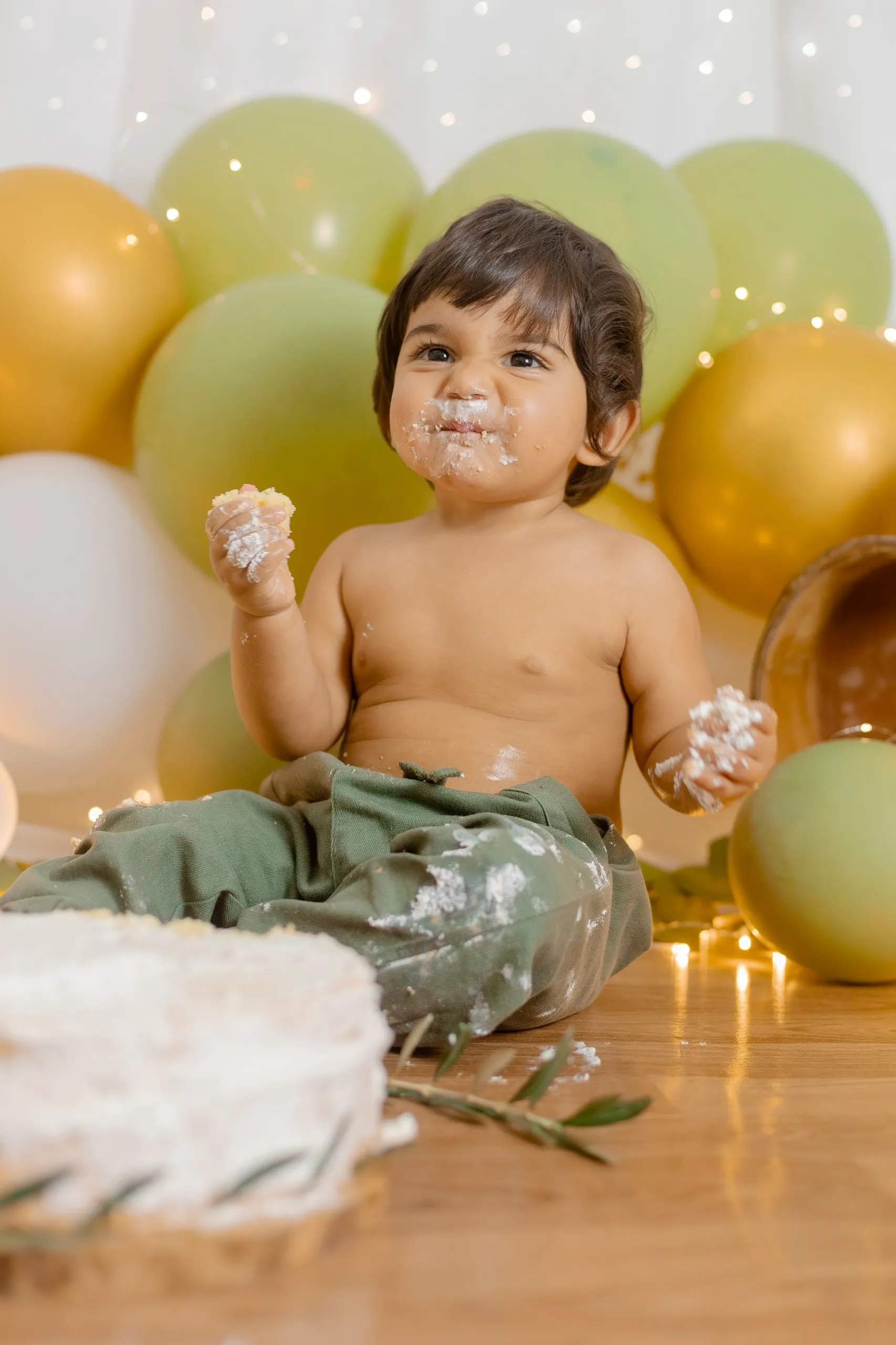 Servizio fotografico smash cake per il primo compleanno a Roma, Arianna De Rossi