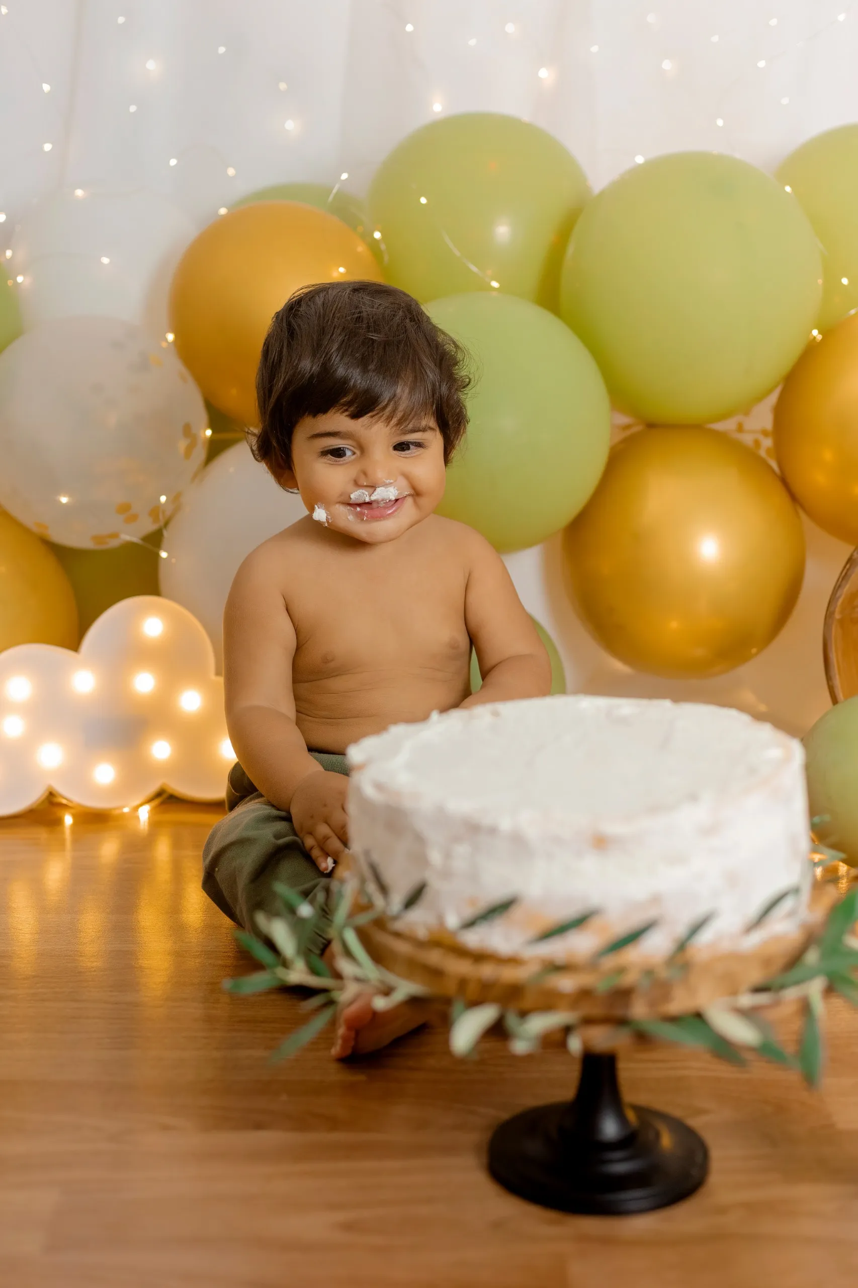 Servizio fotografico smash cake per il primo compleanno a Roma, Arianna De Rossi